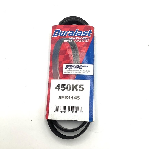 Duralast Serpentine Multi-V Belt 450K5 5PK1145.NEW - Picture 1 of 7
